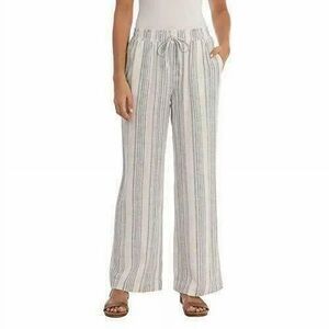 Briggs New York Beige Striped Women's Trousers